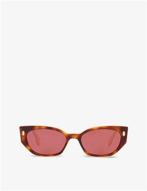 fn000585 cat-eye acetate sunglasses